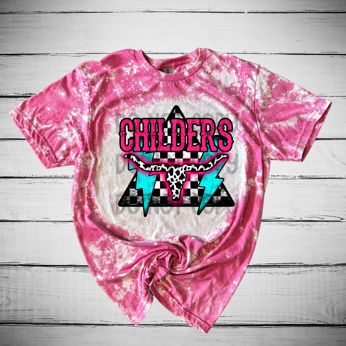 Childers Brights Bleached Distressed Tee Shirt
