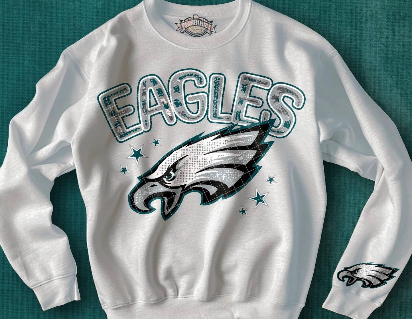 Faux Bling Football - Hoodie