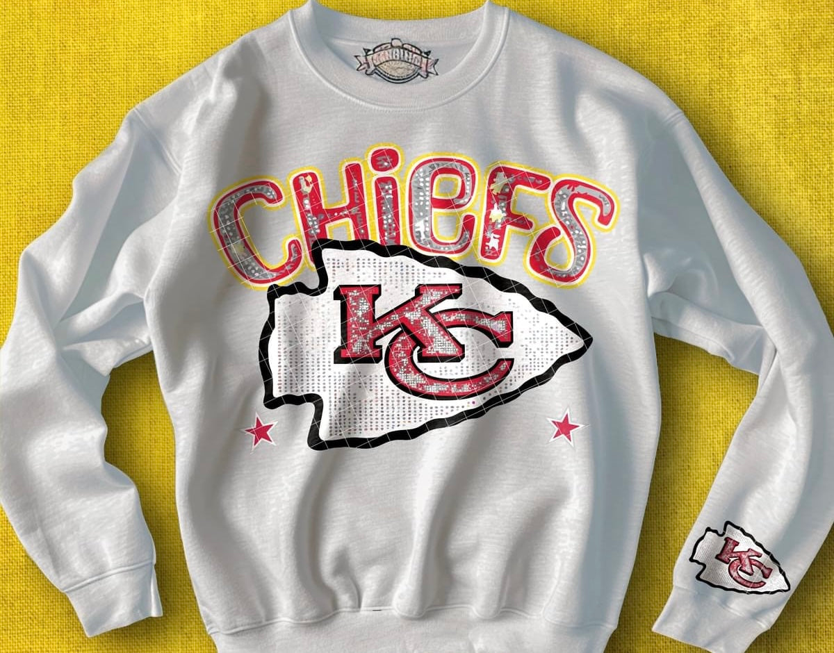 Faux Bling Football - Hoodie