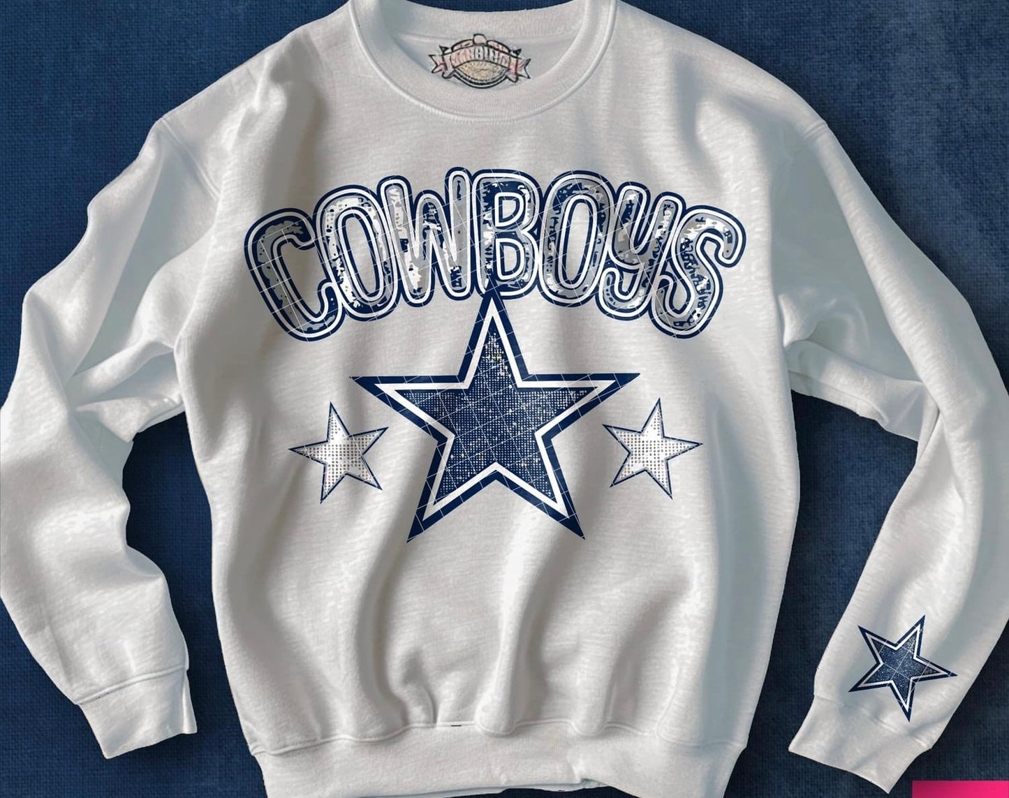 Faux Bling Football - Hoodie