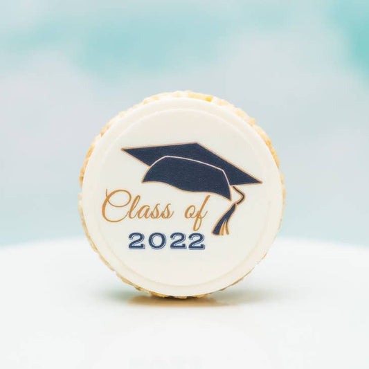 2023 Graduation Message Round Rice Crispie Treats Case of 12