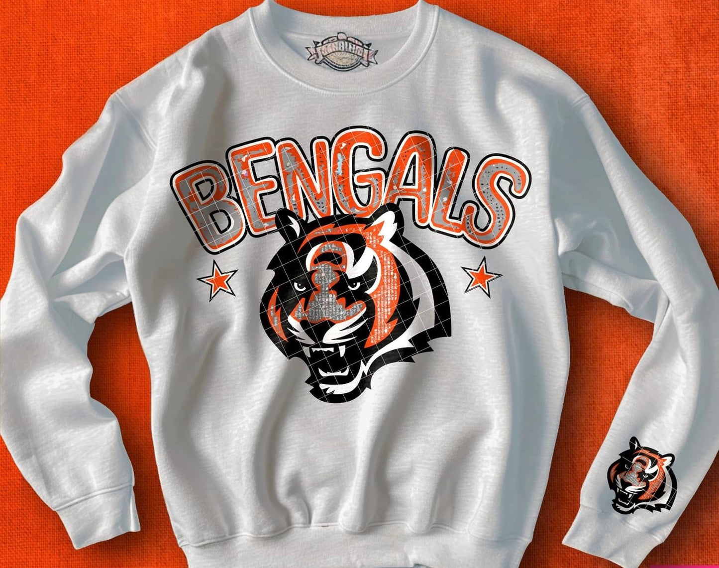 Faux Bling Football - Hoodie