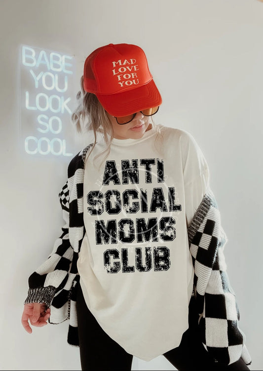 Anti Social Moms Club || Tee