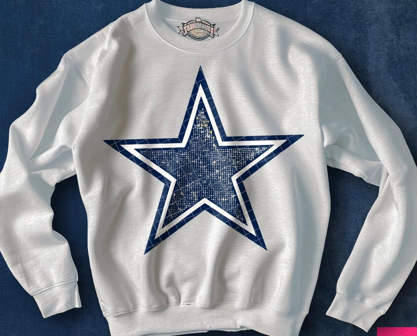 Faux Bling Football - Sweatshirt