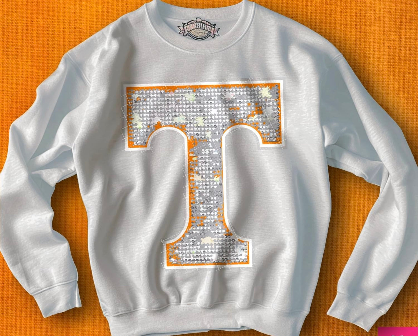 Faux Bling Football - Sweatshirt