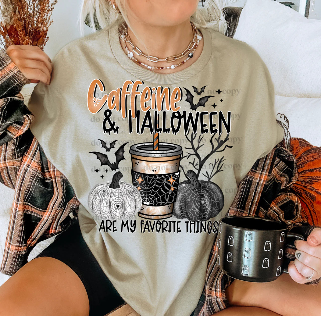 Caffeine & Halloween Are My Favorite Things - Tee