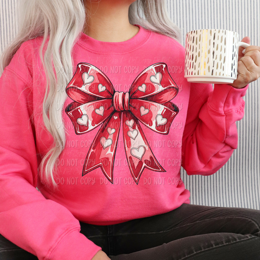 Heart Bow || Sweatshirt Or Hoodie
