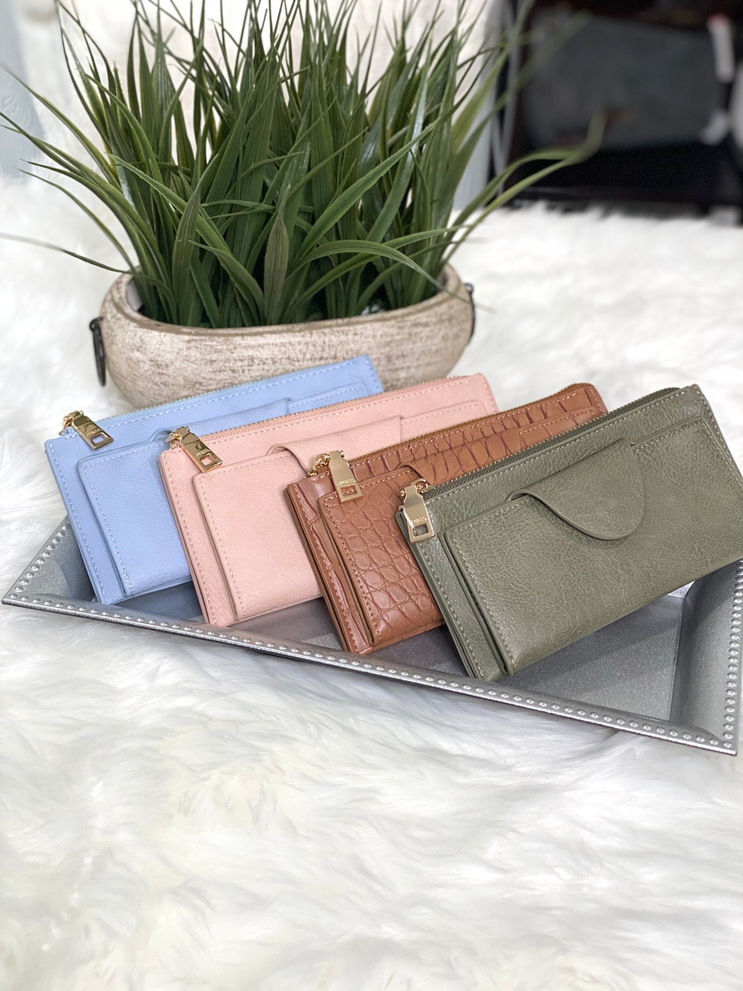 Copy of Kyla Wallet/Wristlet in Periwinkle