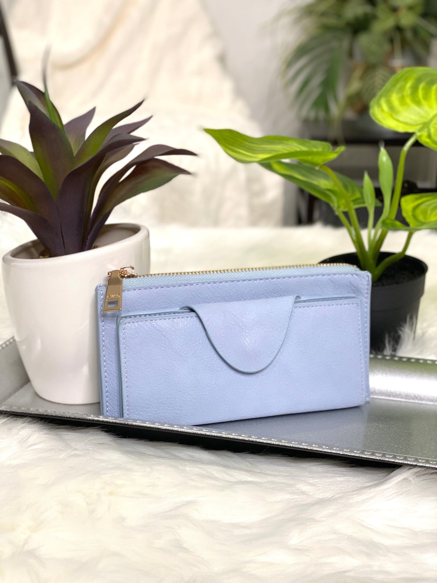 Copy of Kyla Wallet/Wristlet in Periwinkle