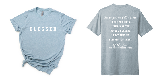 BLESSED (front and back)