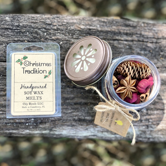 Christmas Scented Soy Wax Melts - 3 oz - Oily BlendsChristmas Scented Soy Wax Melts - 3 oz