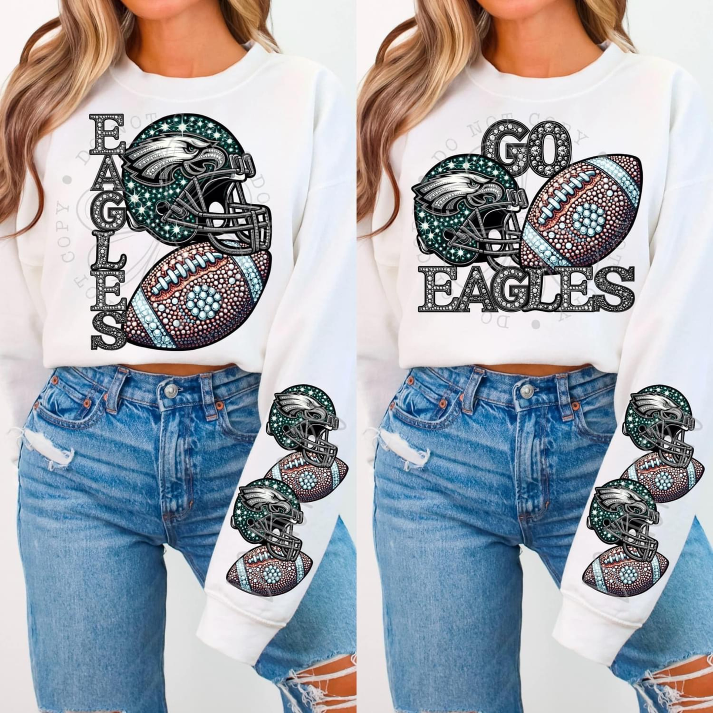 Rhinestone Eagles | Sweatshirt OR Hoodie