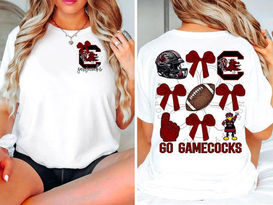 Go Gamecocks Bow | Tee | Sweatshirt | Hoodie