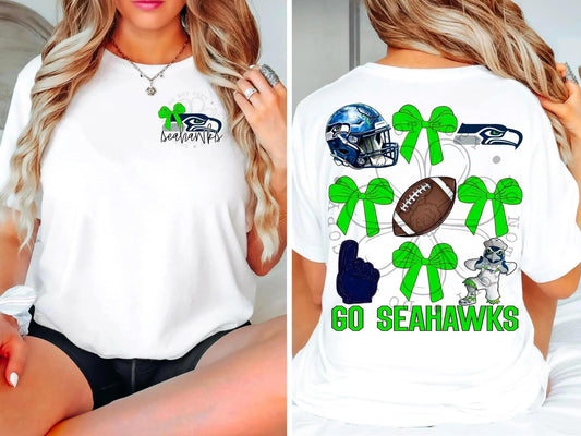 Go Seahawks Bow | Tee | Sweatshirt | Hoodie