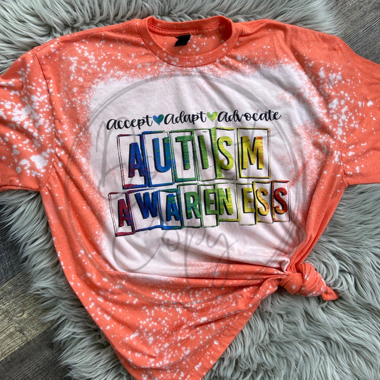 Accept Adapt Advocate orange Tee