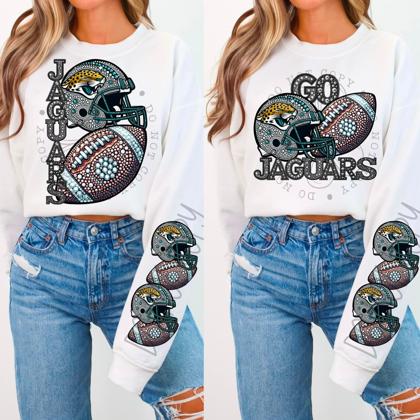 Rhinestone Jaguars | Sweatshirt OR Hoodie