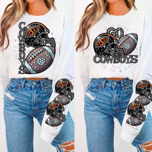 Rhinestone OSU Cowboys | Sweatshirt OR Hoodie