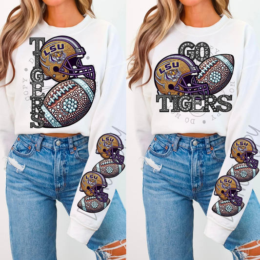 Rhinestone Tigers | Sweatshirt OR Hoodie