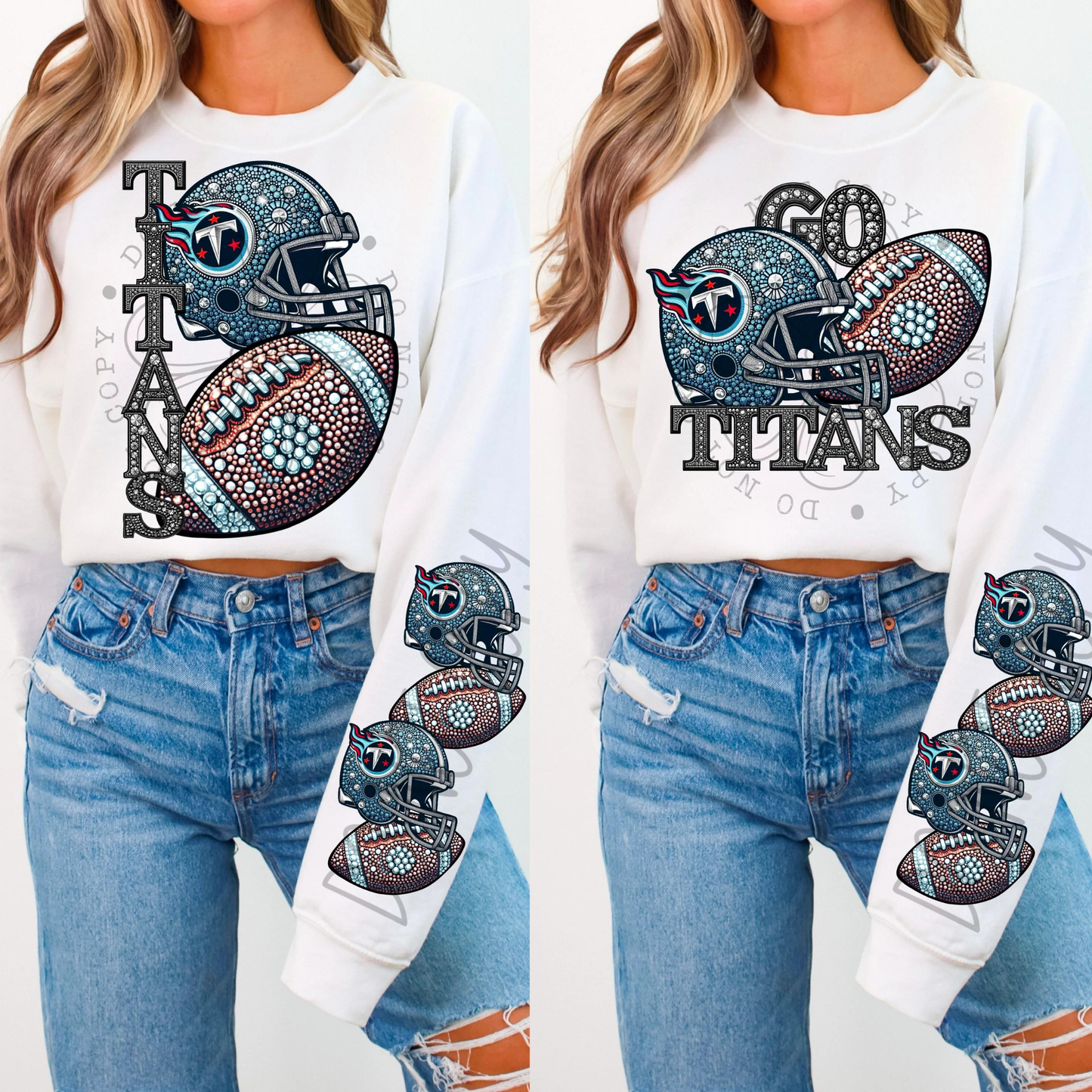 Rhinestone Titans | Sweatshirt OR Hoodie