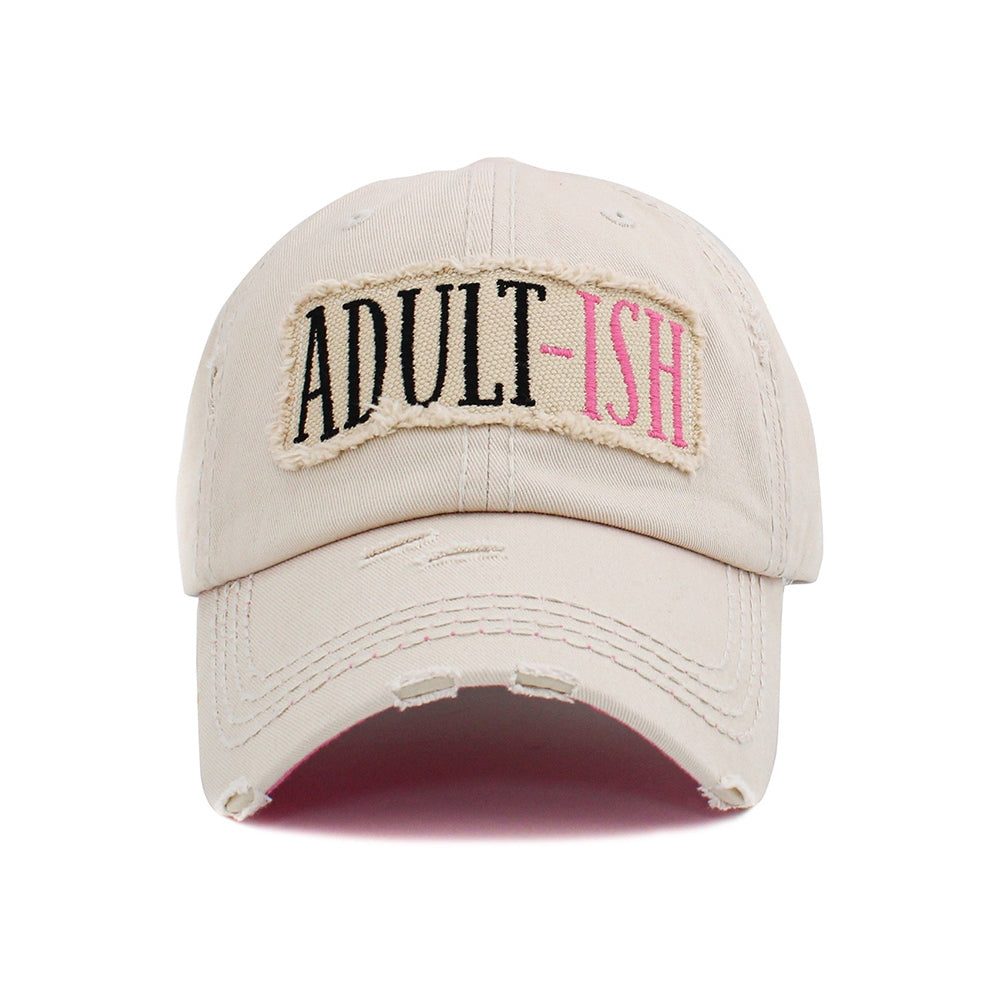 ADULT-ISH Vintage Distressed Baseball Cap