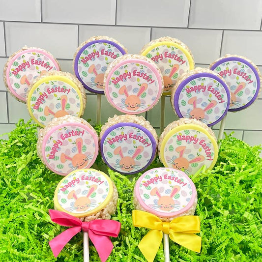 Easter Message Rice Crispie Treats on Stix