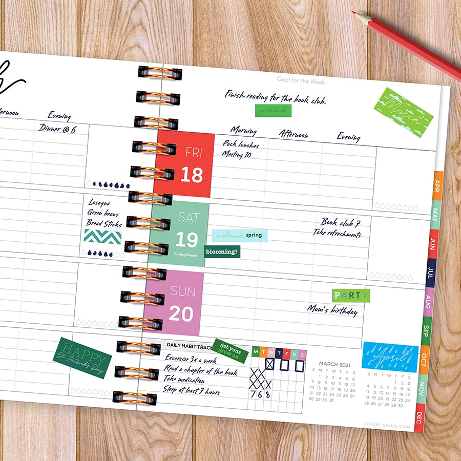 Seasonal Monthly Planner/Calendar Stickers
