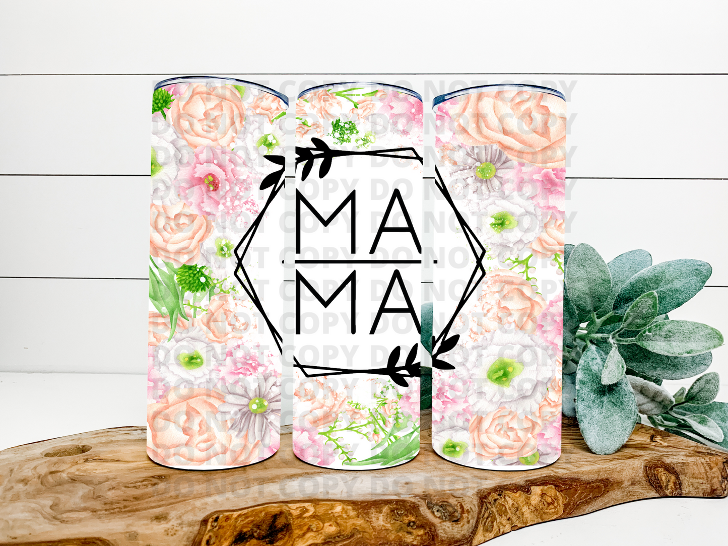 Mama Floral Stainless Steel Tumbler