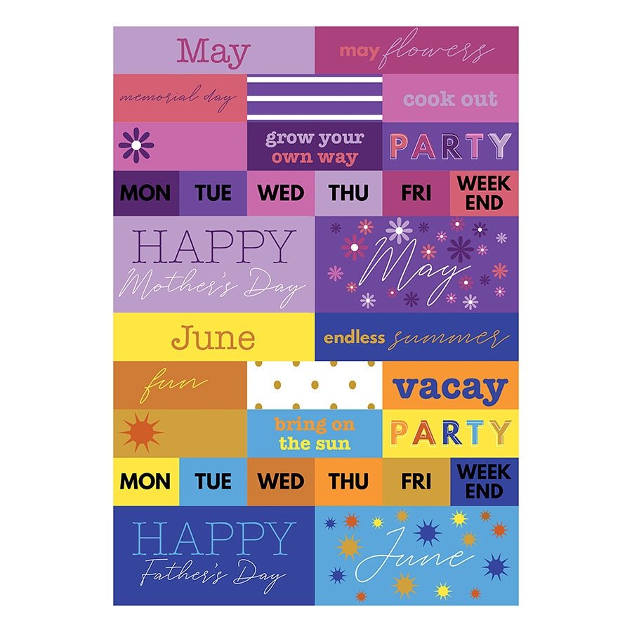 Seasonal Monthly Planner/Calendar Stickers
