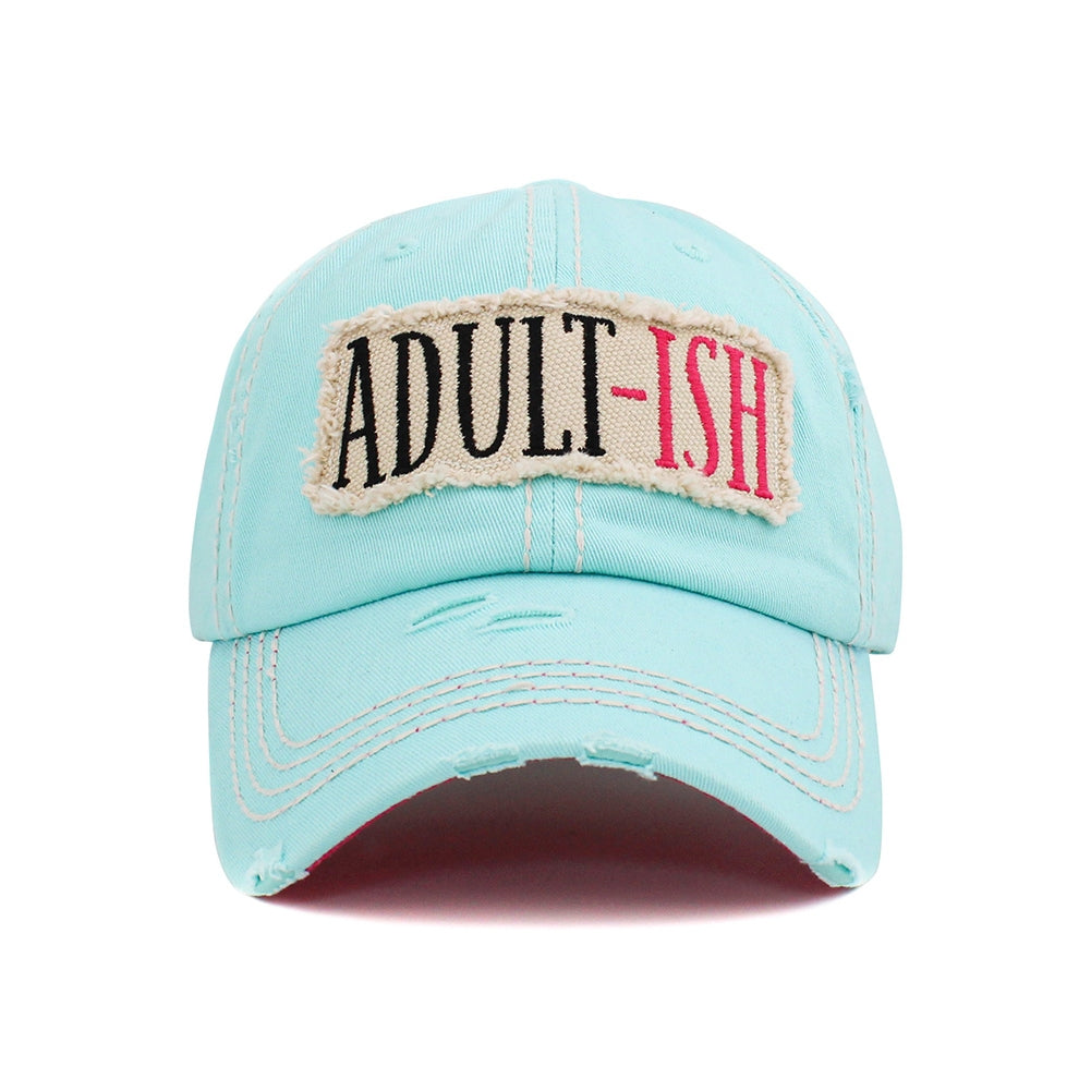 ADULT-ISH Vintage Distressed Baseball Cap