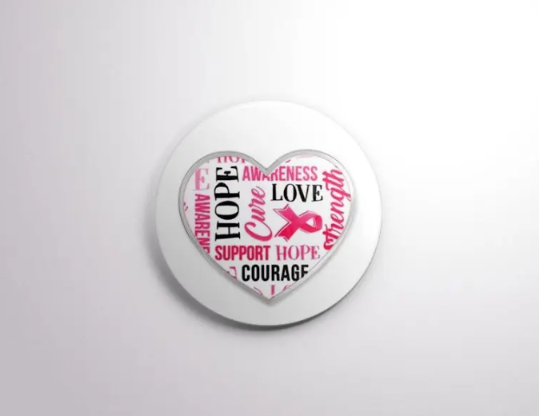 Exchangeable Badge Button Breast Cancer