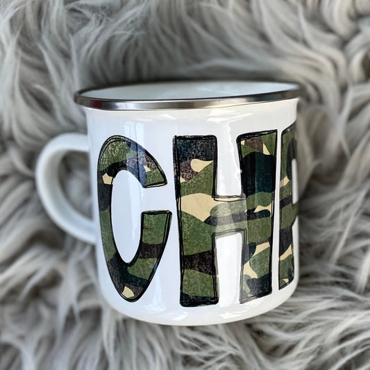 Alpha Personalized Camper Mug