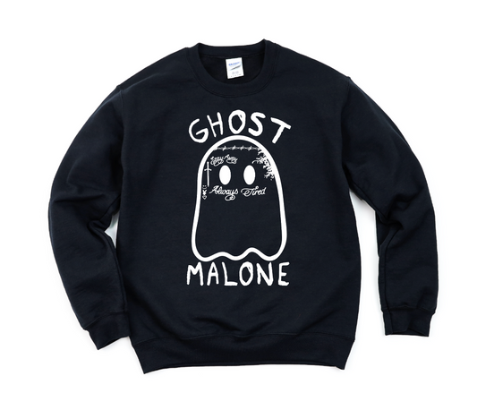 GHOST MALONE (BLACK SWEATSHIRT)