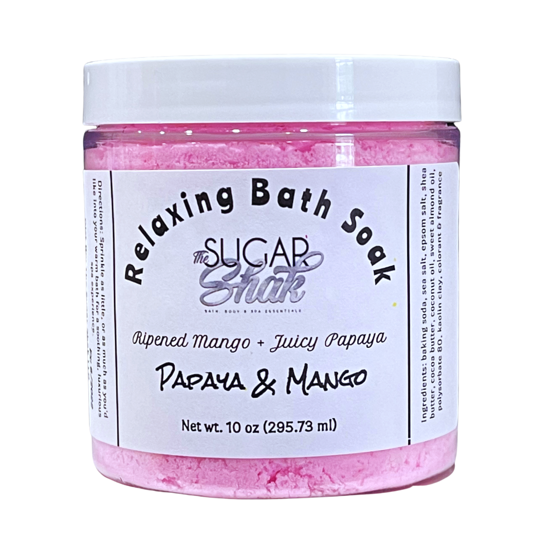Papaya & Mango Handmade Bath Soak 8oz w/Shea Butter