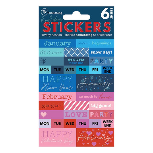 Seasonal Monthly Planner/Calendar Stickers