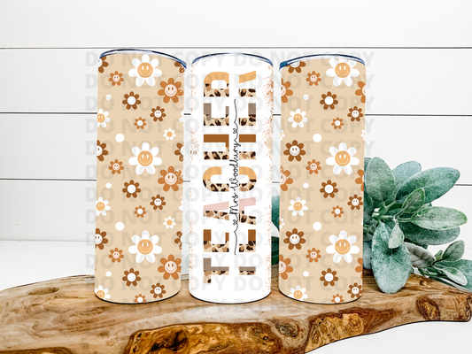 Copy of Mental Health Matters Floral Tumbler