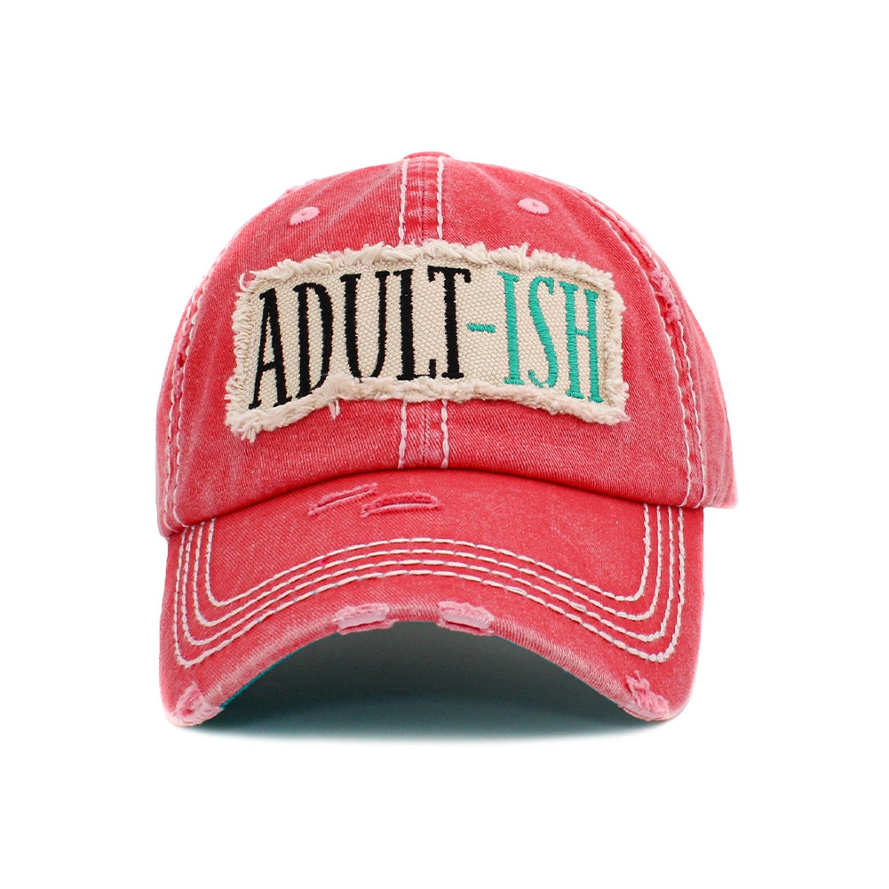 ADULT-ISH Vintage Distressed Baseball Cap