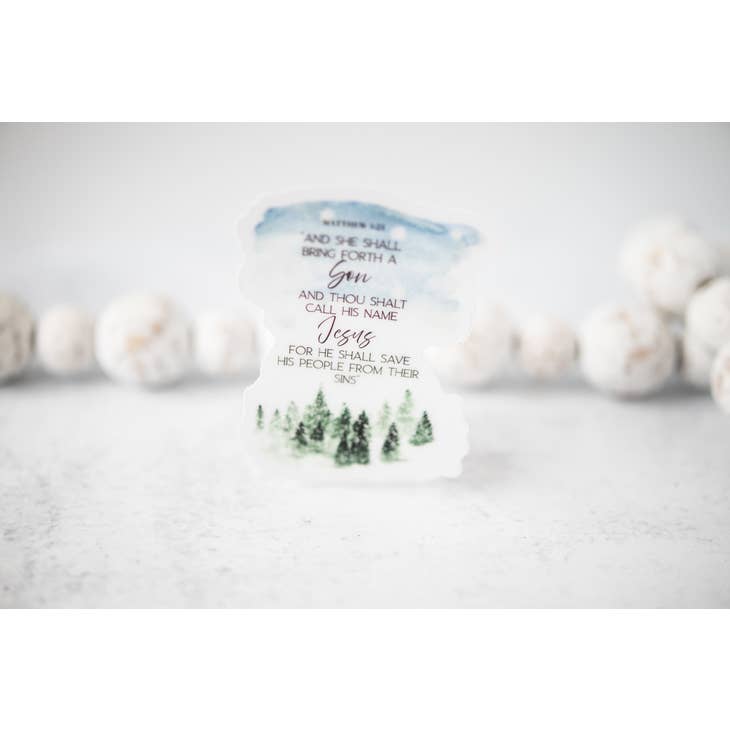 The Christmas Story, Clear Vinyl Sticker, 3x3 in