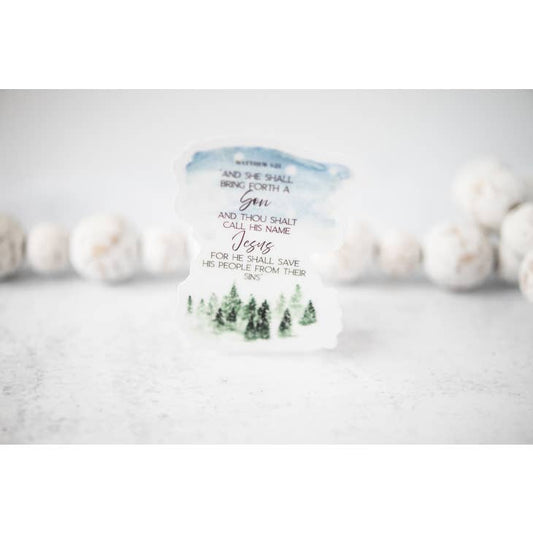 The Christmas Story, Clear Vinyl Sticker, 3x3 in