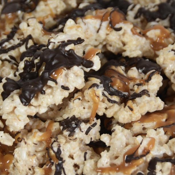"Original" Dark Chocolate, Caramel & Sea Salt Crispie Mix Clusters