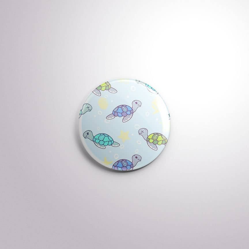 Exchangeable Badge Button Turtles