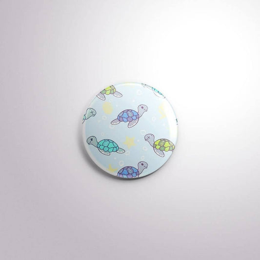 Exchangeable Badge Button Turtles