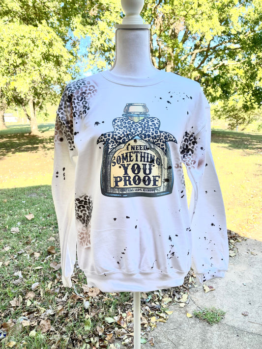 Country brown/black leopard Dyed Tshirt or Sweatshirt