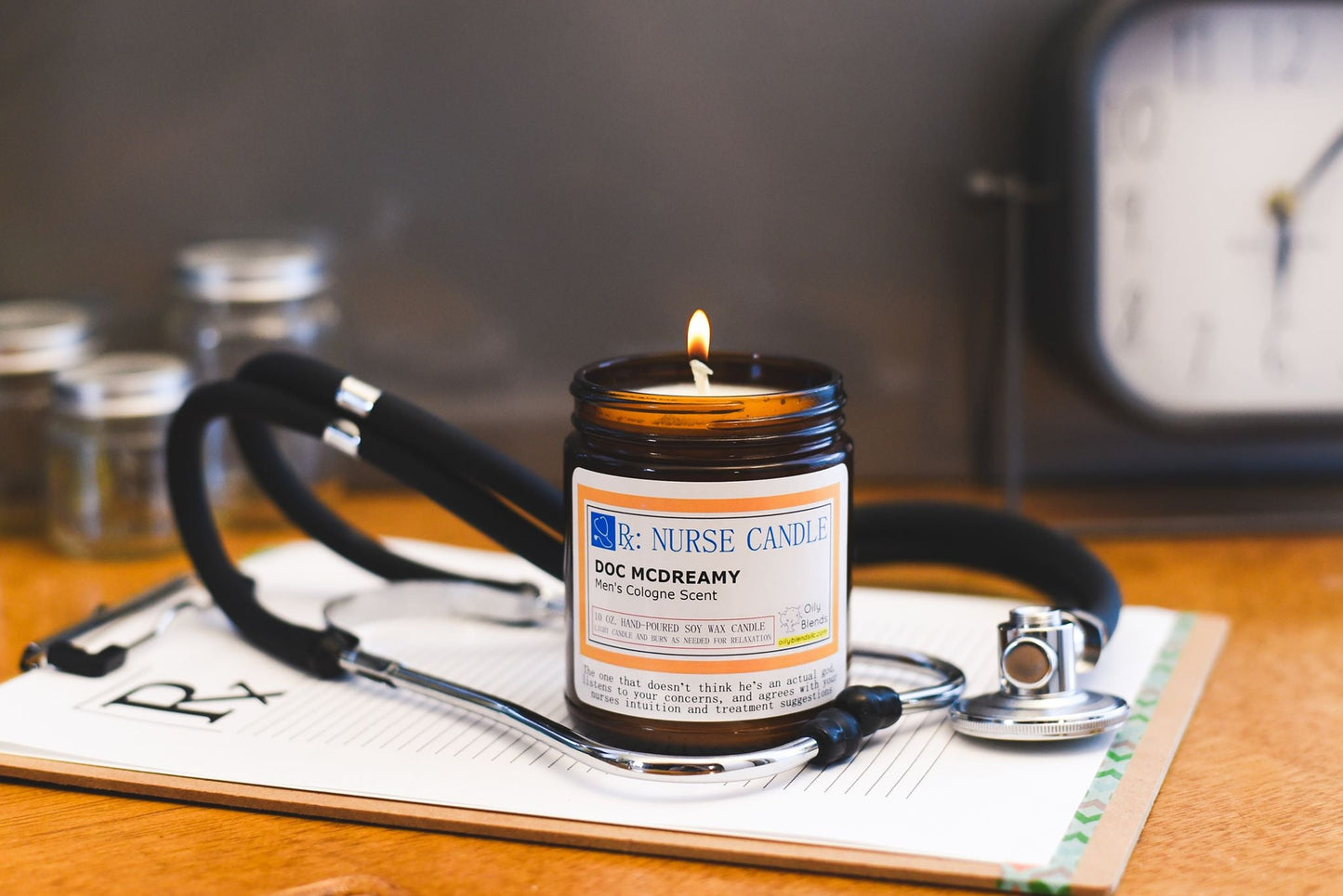 Nurse Candles - 25 Hour Burn Time Soy Wax Candles