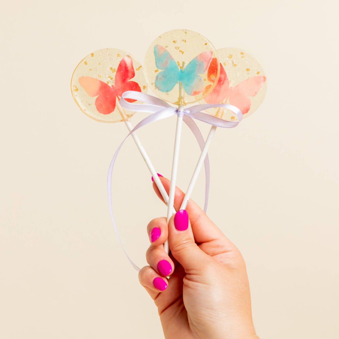 Butterfly Spring Lollipops, Guava