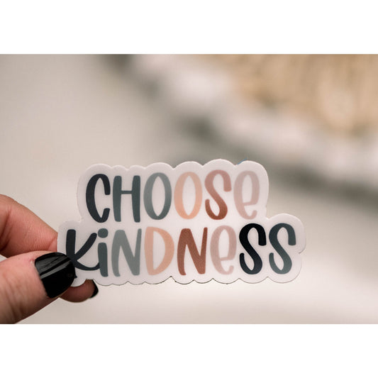 Choose Kindness Pastel Vinyl Sticker, 3x3 in