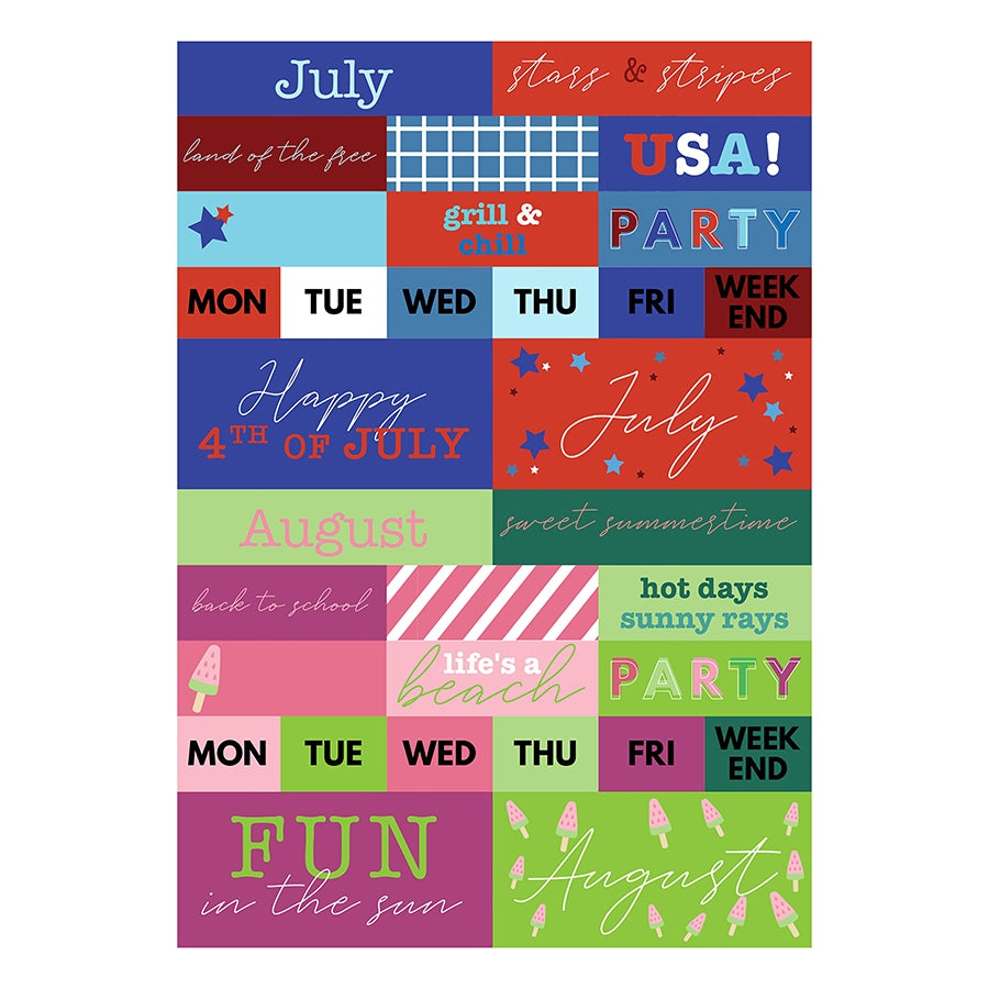 Seasonal Monthly Planner/Calendar Stickers