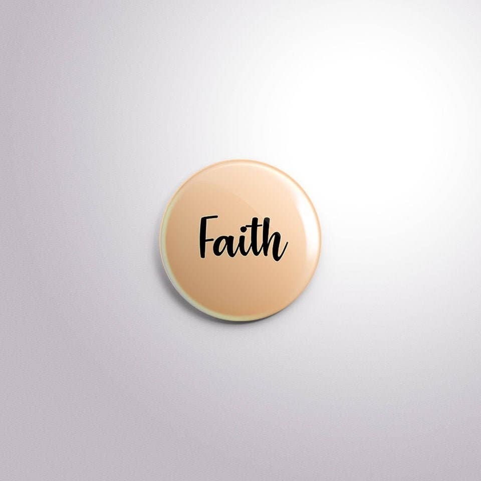 Exchangeable Badge Button Faith