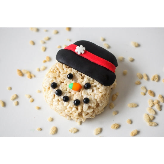 Snowman Face Rice Crispie Treats
