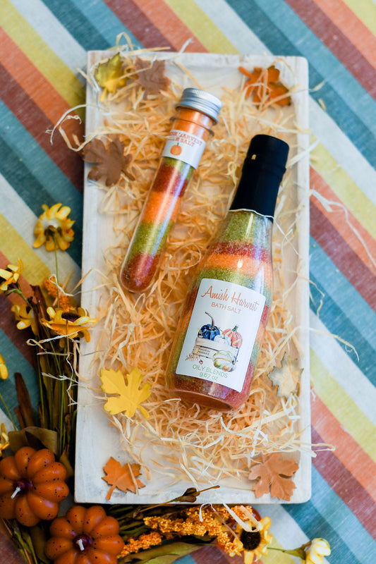 Fall Multi Colored Bath Salt Vial