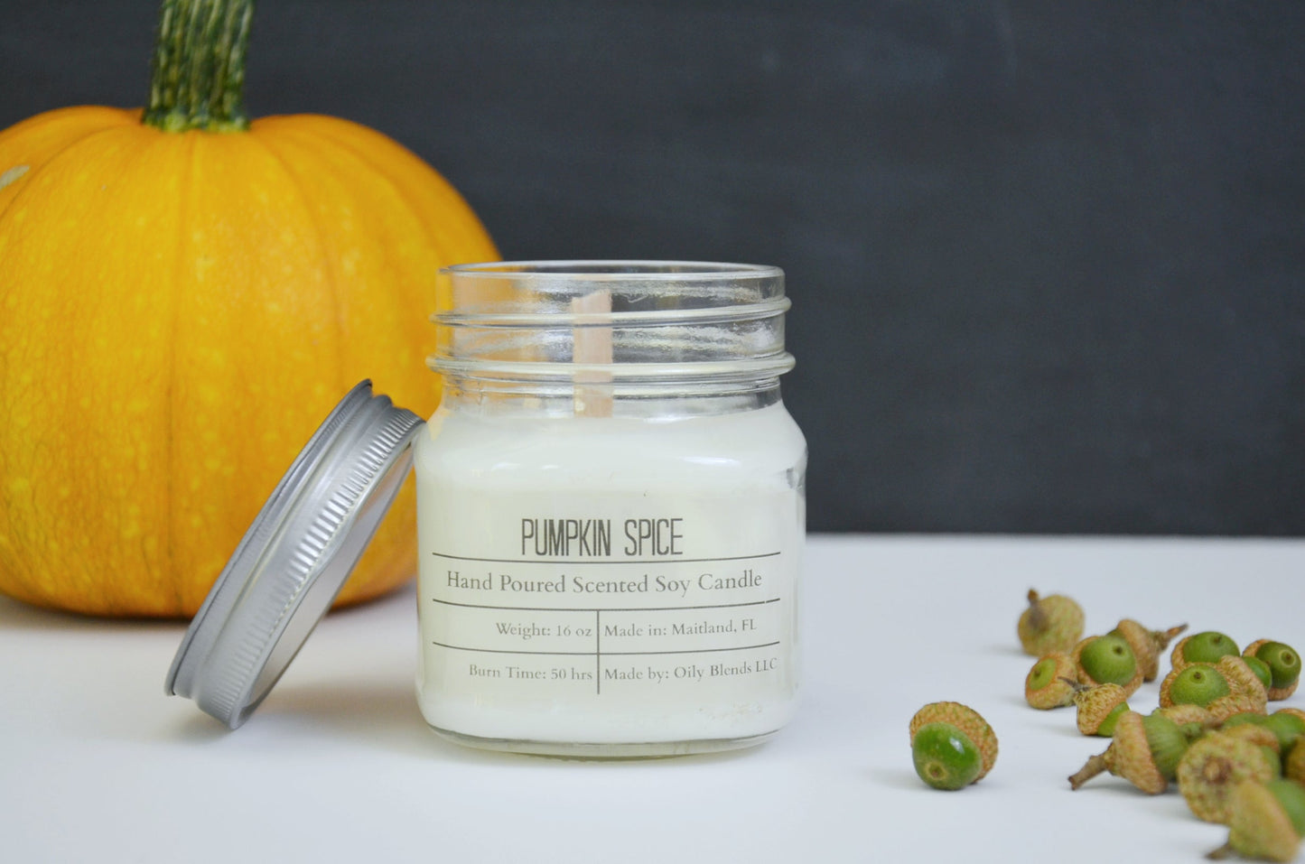 Fall Scented Candles - 50 Hour Burn Time Soy Wax Candles